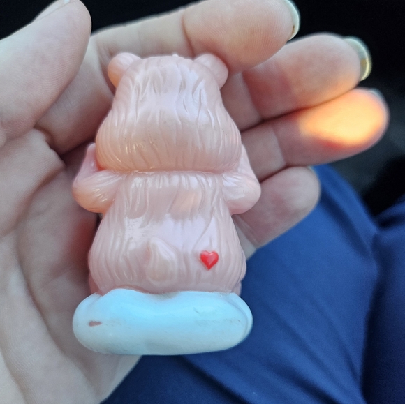 VTG 80s Care Bear Cheer Bear Pencil Cake Topper Figure 2.5 - Picture 6 of 6